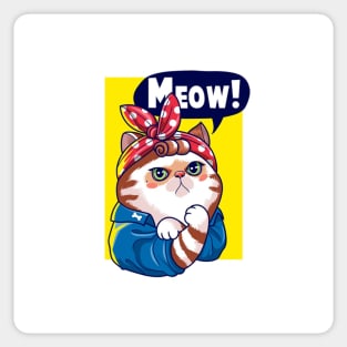 Meow, Yes I can Sticker